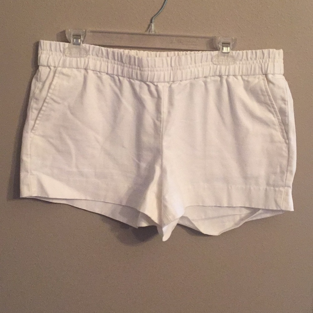 White J. Crew shorts